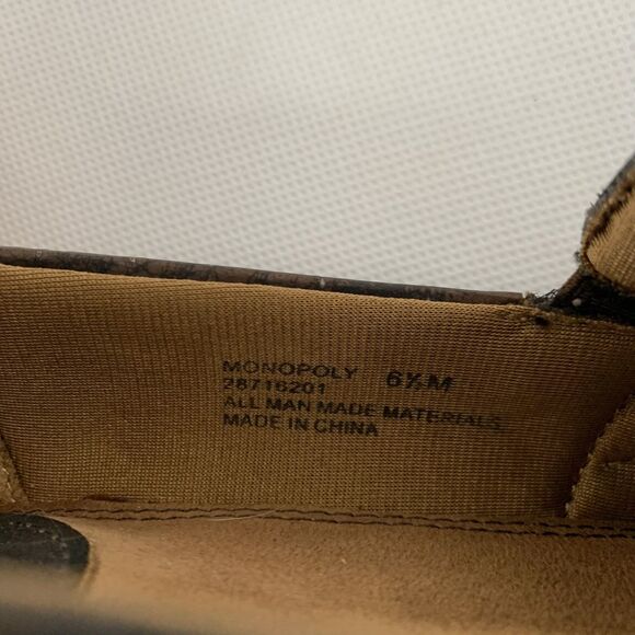 LifeStride Monopoly Shoe Women 6.5 Brown Croc Alligator Comfort Slip On Support - Picture 7 of 10